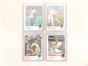 4 - 1973 Topps Hall of Famers #255, #174, #130, And #84 In Hard Protectors