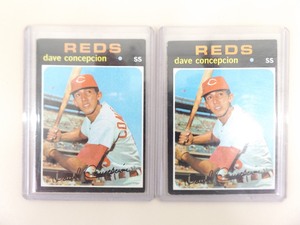 2 - 1971 Topps #14 Dave Concepcion In Hard Protectors