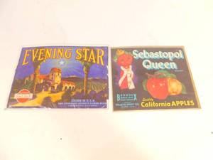 lot 90 image: 2 Unopened Vintage Labels