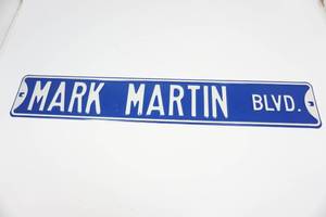 lot 75 image: Metal Mark Martin Sign