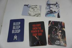 lot 122 image: 5 Star Wars Wall Hangings