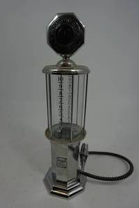 lot 123 image: Collectible Plastic Silver Gas Pump Booze Holder One For the Road