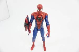 lot 124 image: 2012 Marvel Hard Plastic Talking Spiderman Figurine