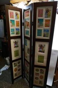 lot 144 image: New Wood StandingFolding Picture Frame Stand