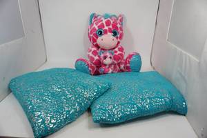 lot 145 image: Stuffed Giraffe & Pillow Set