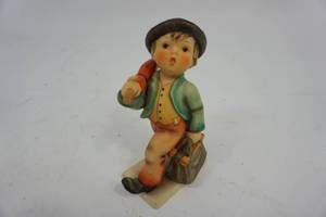 lot 165 image: Vintage Hummel Merry Wanderer Figurine #11 1958-1972