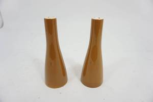 lot 171 image: Pair of Vintage Mikasa Cera-Stone Salt & Pepper Shakers