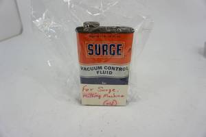 lot 184 image: Vintage Surge Vacuum Control Fluid for Surge Milking Machine