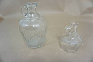 lot 198 image: Glass OilVinegar Holders