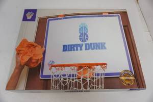 lot 259 image: New Dirty Dunk Over The Door Basketball Hoop Laundry Hamper
