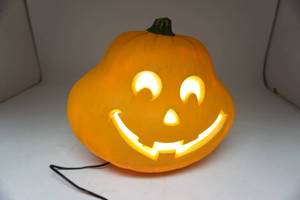 lot 262 image: Large Electric Light Up Pumpkin