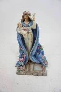 lot 265 image: Virgin Mary Mother of Spring Ceramic Votive - Hand Painted Limited Edition