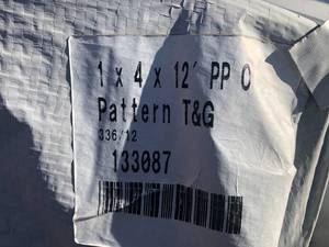 lot 133087 image: 1x4x12 Centermatch Tongue & Groove OUTS