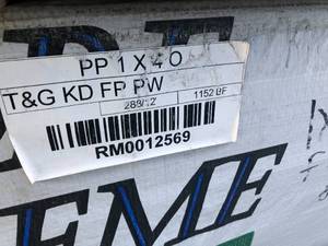 lot RM0012569 image: 1x4x12 Centermatch Tongue & Groove OUTS