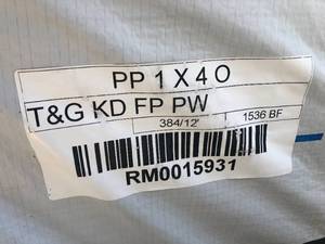 lot RM0015931 image: 1x4x12 Centermatch Tongue & Groove OUTS