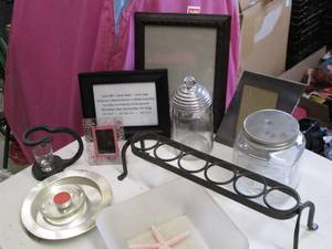 Candle Holders, Frames, Jars With L...