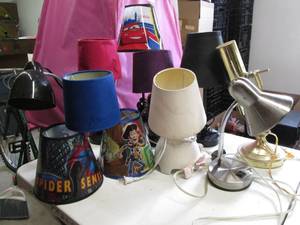 Lamp & Lampshade Lot (6C)...