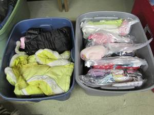 Two Totes of Baby Girl Clothing (Co...