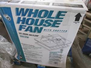 Whole House Fan With Shutter 6,000 ...