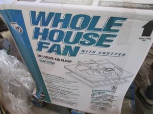 Master Flow Whole House Fan With Sh...