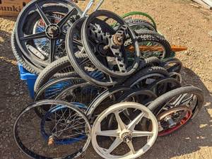 lot 127 image: Assorted Bike Rims and Tires