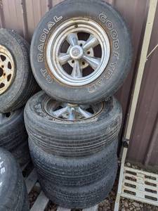 lot 329 image: Lot of 4 Goodyear Tires with Rims