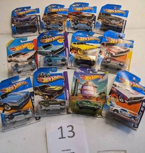 lot 13 image: Lot of 12 Hot Wheels Cars - New in Packaging