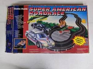 lot 4 image: Vintage 1980s Radio Shack Super American Roadrace Racing Track - In Original Packaging