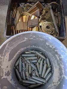 lot 221 image: Lot of Extension Springs, Roofing Nails and Staples