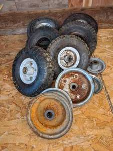 lot 228 image: Assorted Small Tires and Rims