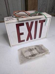 lot 264 image: EXIT Sign with Mounting Hardware
