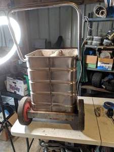 lot 53 image: Rolling Metal Utility Bucket