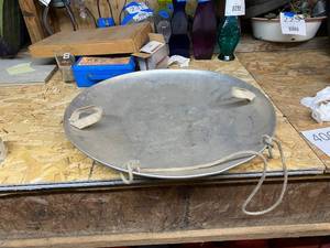 lot 406 image: Vintage Aluminum Saucer Sled