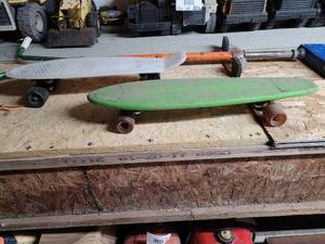 lot 396 image: Pair of vintage skateboards.