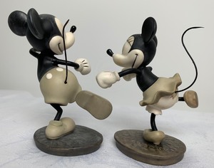 lot 35 image: Disney Collectibles WDCC Set of 2 Figurines from The Delivery Boy (Mickey and Minnie)