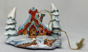 lot 94 image: Disney Collectible WDCC Nestled in the Snow Ornament from Peter and the Wolf