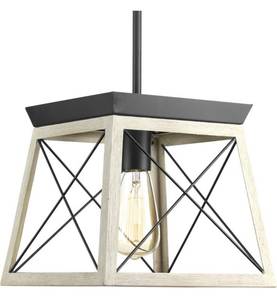 lot 3 image: PROGRESS LIGHTING Briarwood Collection One-Light Mini-Pendant