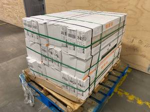 lot 35 image: FLORIDA TILE HOME COLLECTION Lot of 27 Cases of-  Chalet Natural Light Beige 8 in. x 36 in. Matte Porcelain Floor and Wall Tile.  419.58 total sq. ft.