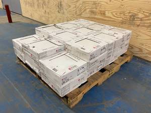 lot 36 image: TRAFFICMASTER Lot of 33 Cases of-  Glacier White 12 in. x 12 in. Ceramic Floor and Wall Tile (11 sq. ft.  case).  363 total sq. ft.