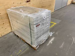 lot 39 image: HOME DECORATORS COLLECTION Lot of 33 Cases of-  Willoughby Oak 12mm Thick x 8.03 in. Wide x 47.64 in. Length Laminate Flooring (15.94 sq. ft.  case).  526 total sq. ft.