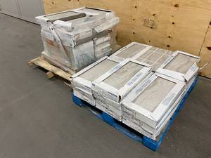 lot 42 image: MARAZZI Lot of 36 Cases of-  Vettuno Greige 12 in. x 24 in. Glazed Porcelain Floor and Wall Tile (15.6 sq. ft.  case)