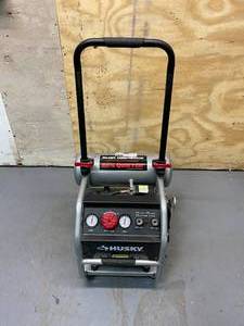 lot 47 image: HUSKY 4.5 Gal. Portable Electric-Powered Silent Air Compressor