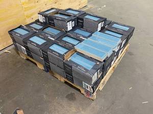 lot 48 image: MSI Lot of 44 Cases of-  City Azul 4 in. x 12 in. Glossy Ceramic Blue Subway Tile (9.99 sq. ft.  case).  439 total sq. ft.
