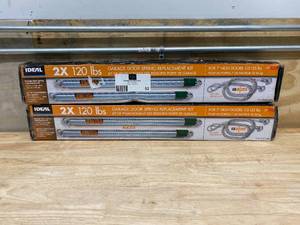 lot 52 image: IDEAL SECURITY Lot of 2-  120 lbs. Green Garage Door Extension Spring with Safety Cables (2-Pack)
