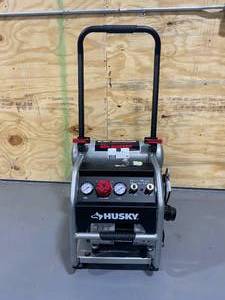 lot 81 image: HUSKY 4.5 Gal. Portable Electric-Powered Silent Air Compressor