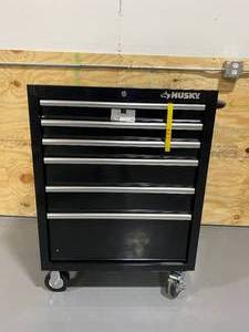 lot 84 image: HUSKY 6 Drawer Rolling Cabinet