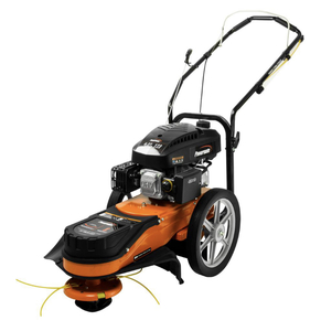 lot 98 image: POWERMATE 22 in. 173cc Gas Walk-Behind Field String Trimmer Mower with Adjustable Trimmer Head