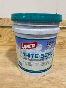 lot 102 image: LANCO 5 Gal. White-Seal Plus 100% Acrylic Elastomeric Reflective Roof Coating with High UV-Ray Reflectance