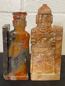 Two Decorative Marble and Soapstone Figurines