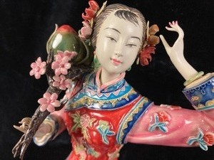 Delicate and Ornate Chinese Female Figurine